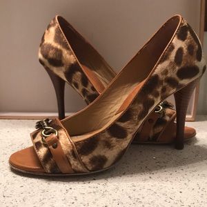 Michael Kors peep toe pumps